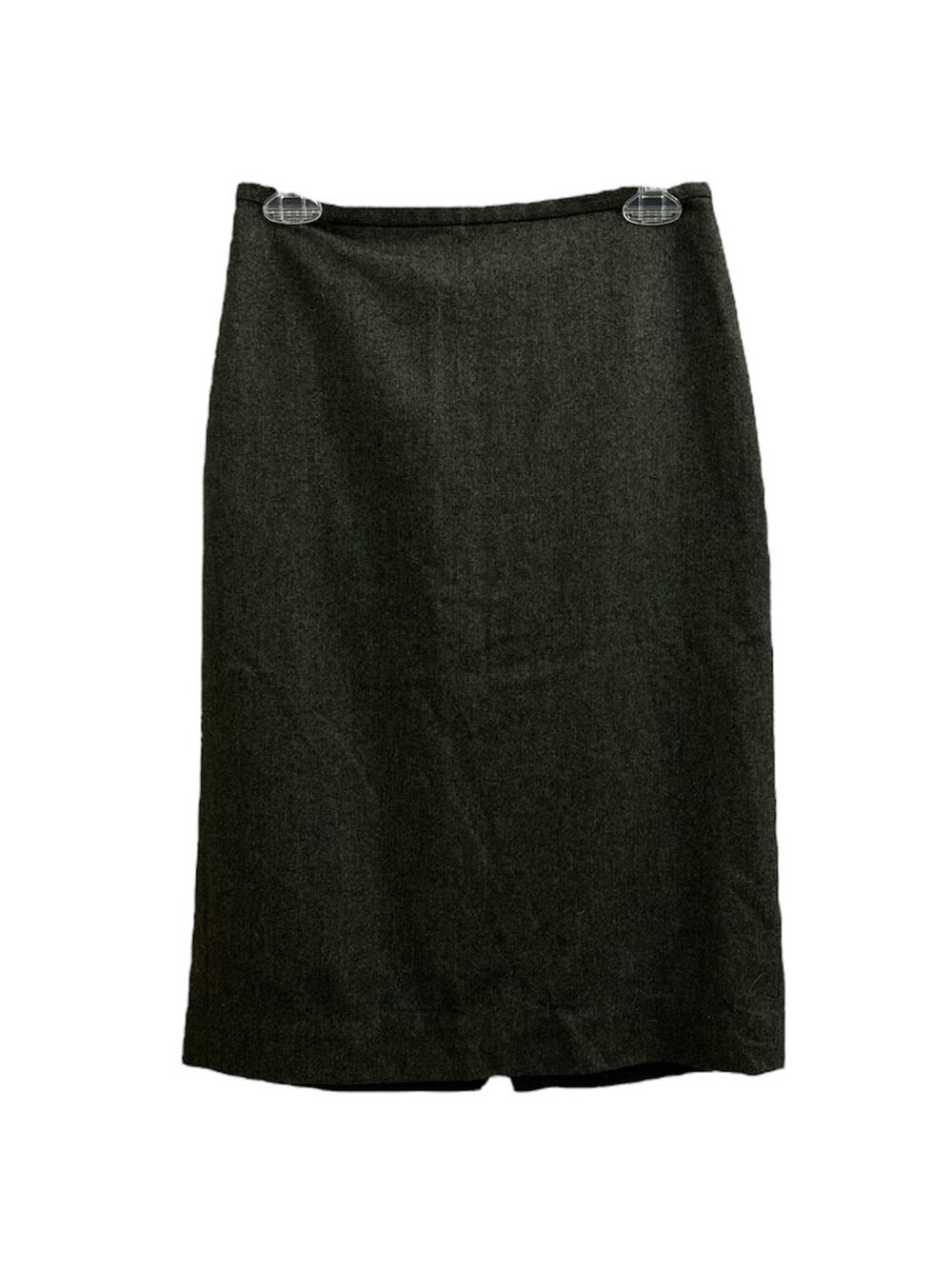 LOFT Ann Taylor Wool Blend Fitted Pencil Skirt 2 XS Office Tweed EUC Gray